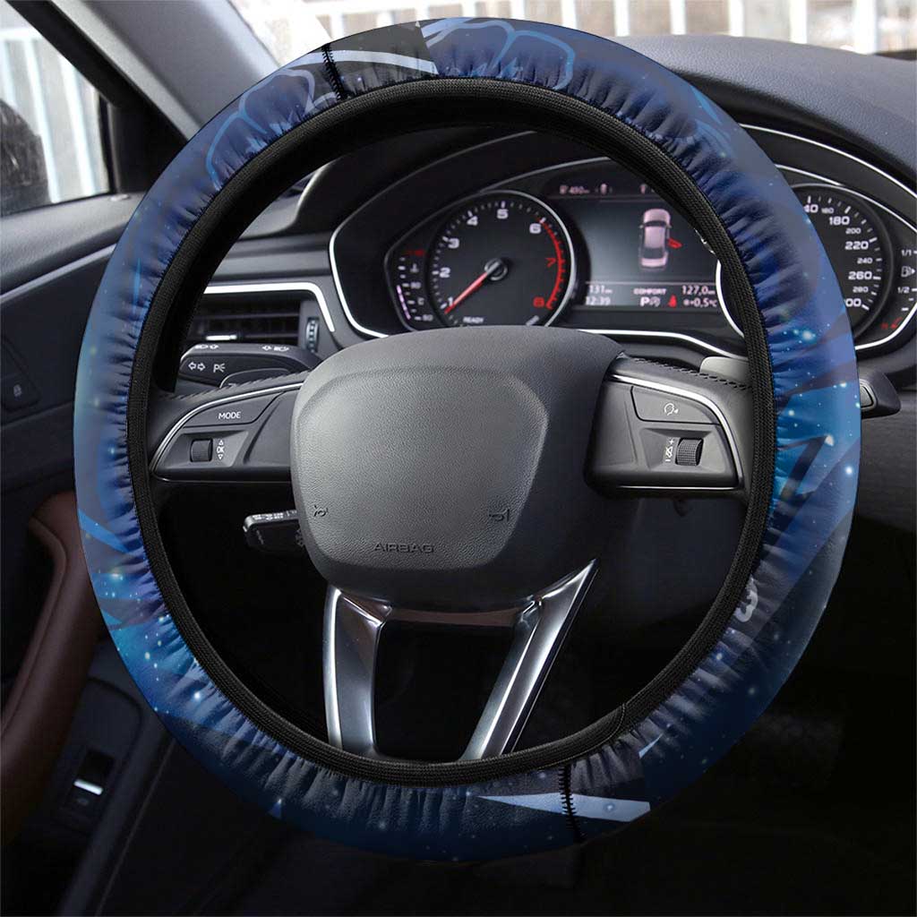 Hawaii Honu Steering Wheel Cover Polynesian Curves Plumeria LT05 - Polynesian Pride