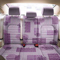 Vintage Lapita Back Car Seat Cover Iconic Double Face Pattern Violet
