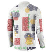 Vintage Lapita Button Sweatshirt Iconic Double Face Pattern