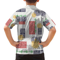 Vintage Lapita Family Matching Long Sleeve Bodycon Dress and Hawaiian Shirt Iconic Double Face Pattern LT05 - Polynesian Pride