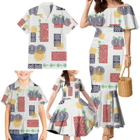 Vintage Lapita Family Matching Mermaid Dress and Hawaiian Shirt Iconic Double Face Pattern LT05 - Polynesian Pride