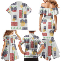 Vintage Lapita Family Matching Mermaid Dress and Hawaiian Shirt Iconic Double Face Pattern LT05 - Polynesian Pride