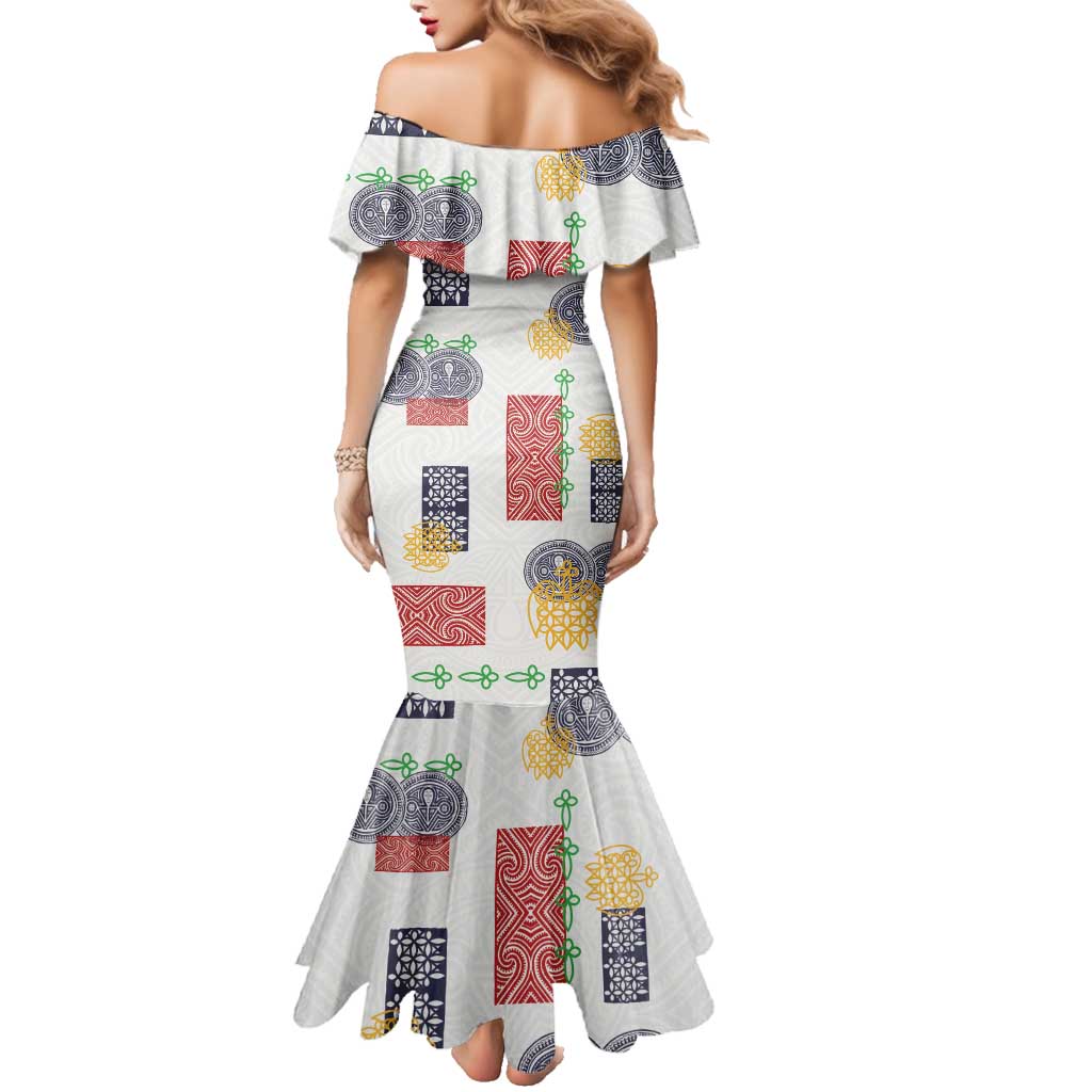 Vintage Lapita Family Matching Mermaid Dress and Hawaiian Shirt Iconic Double Face Pattern LT05 - Polynesian Pride