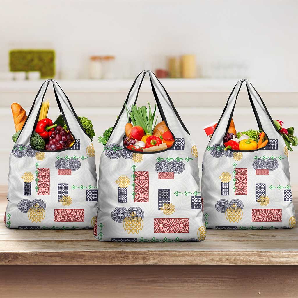 Vintage Lapita Grocery Bag Iconic Double Face Pattern