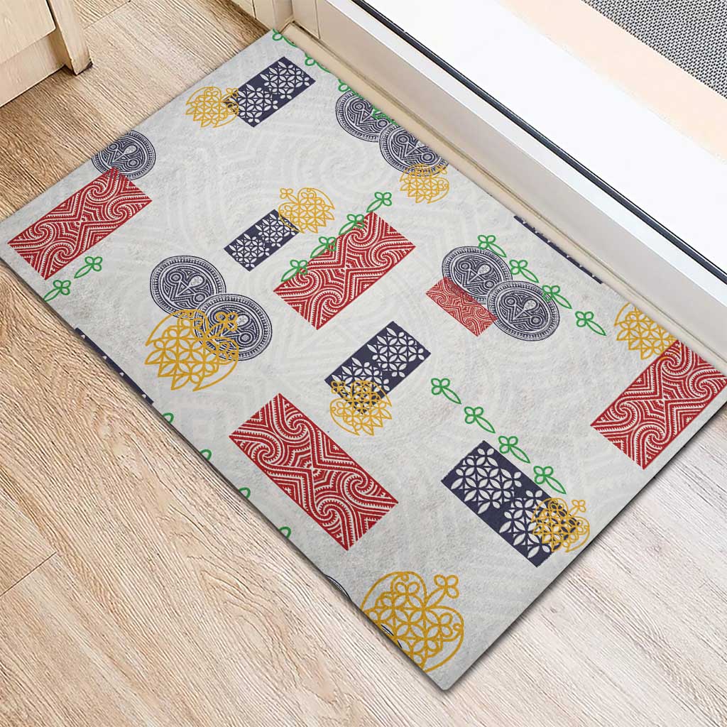 Vintage Lapita Rubber Doormat Iconic Double Face Pattern