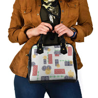 Vintage Lapita Shoulder Handbag Iconic Double Face Pattern