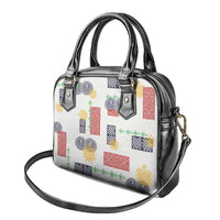 Vintage Lapita Shoulder Handbag Iconic Double Face Pattern