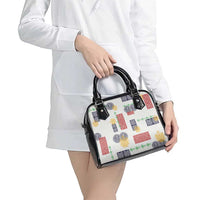 Vintage Lapita Shoulder Handbag Iconic Double Face Pattern