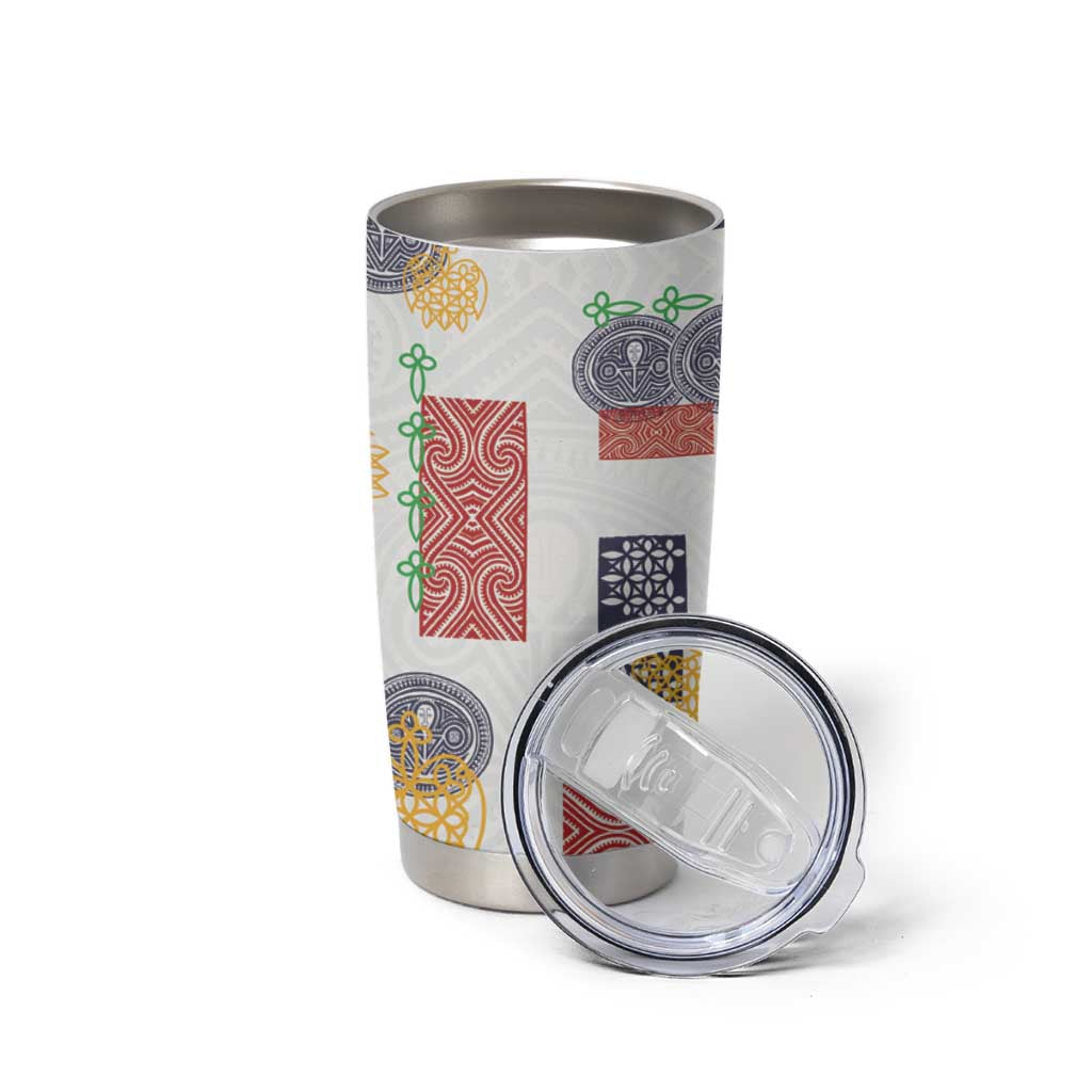 Vintage Lapita Tumbler Cup Iconic Double Face Pattern