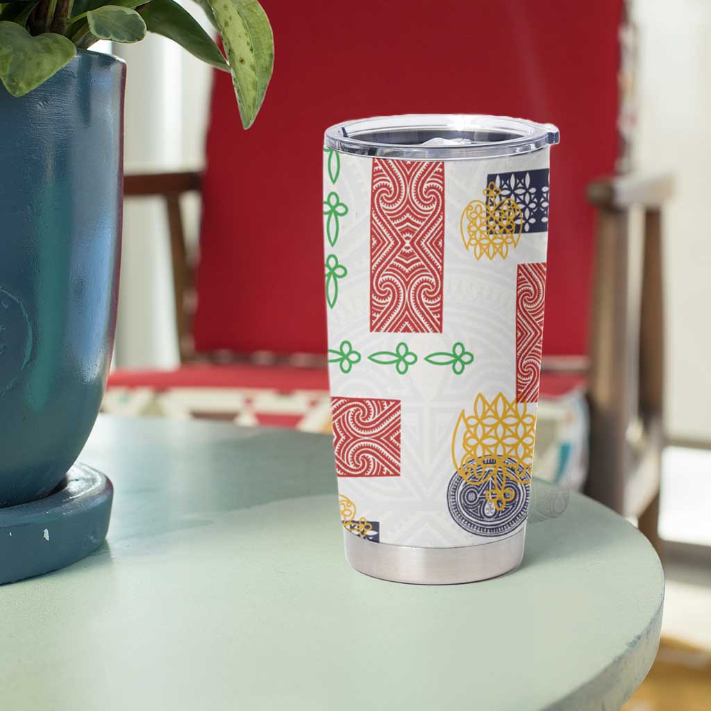 Vintage Lapita Tumbler Cup Iconic Double Face Pattern