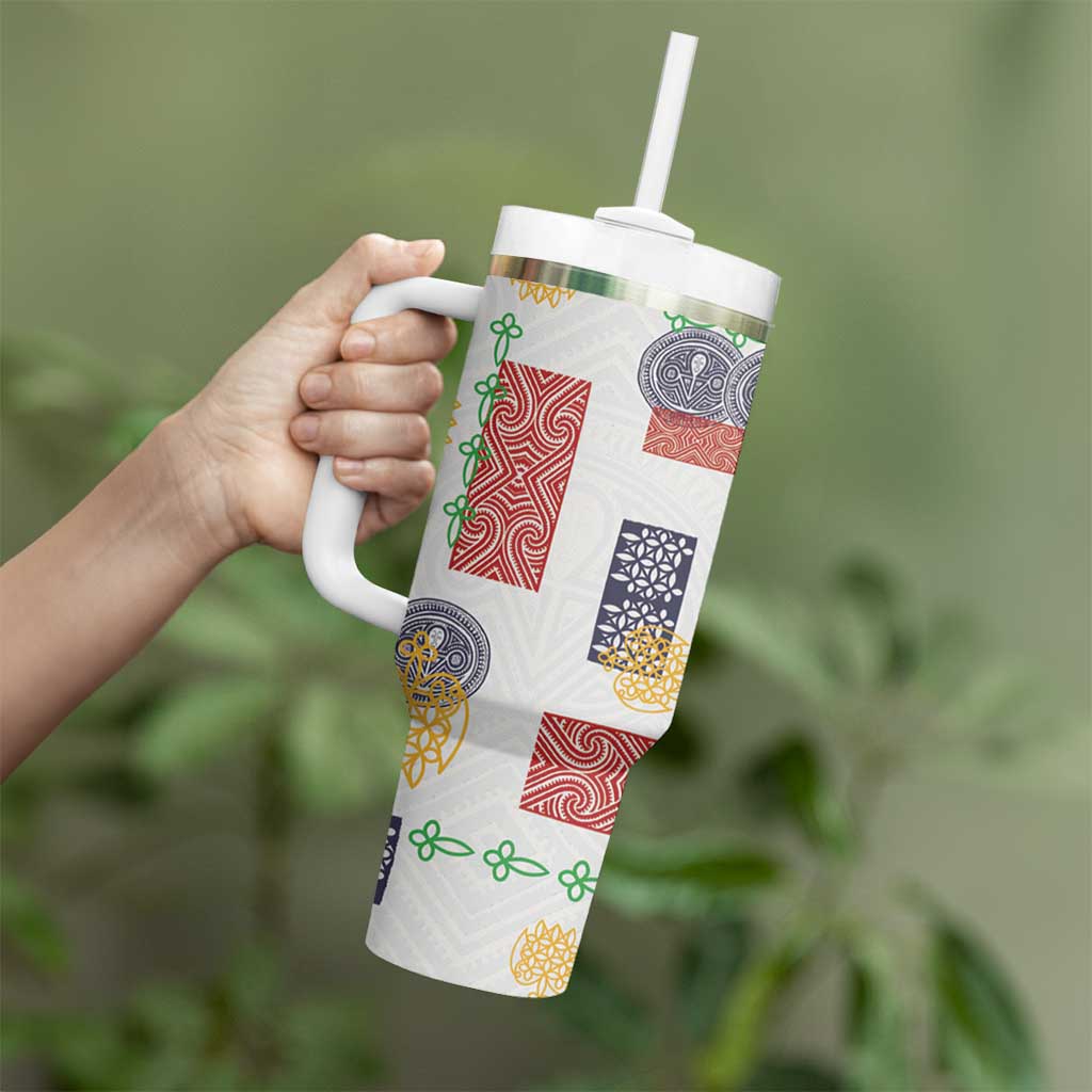 Vintage Lapita Tumbler With Handle Iconic Double Face Pattern