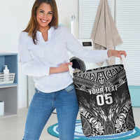 Custom New Zealand Fishing Laundry Basket Aotearoa Maori Koru LT05 - Polynesian Pride