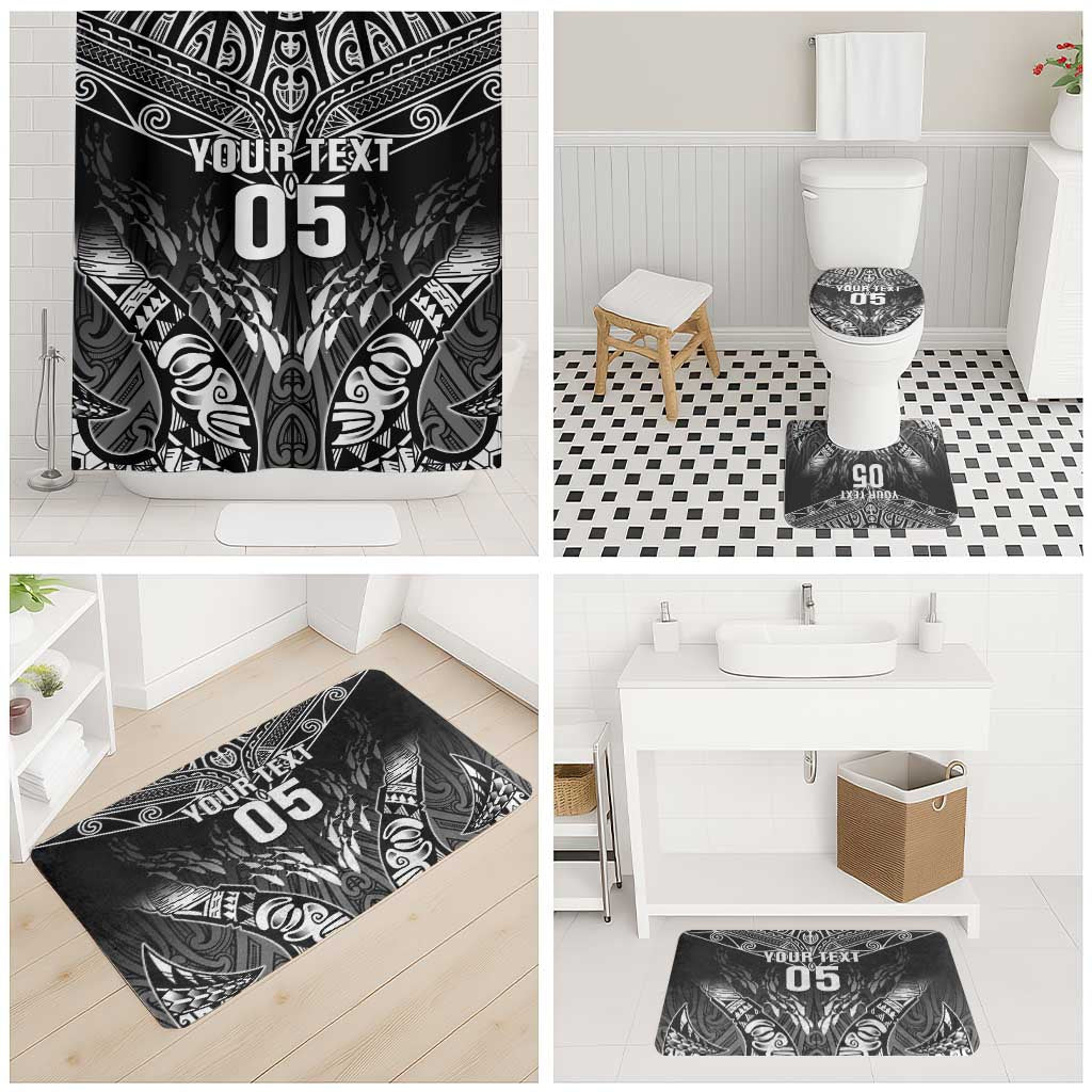 Custom New Zealand Fishing Bathroom Set Aotearoa Maori Koru - Polynesian Pride