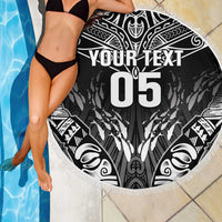 Custom New Zealand Fishing Beach Blanket Aotearoa Maori Koru LT05 - Polynesian Pride