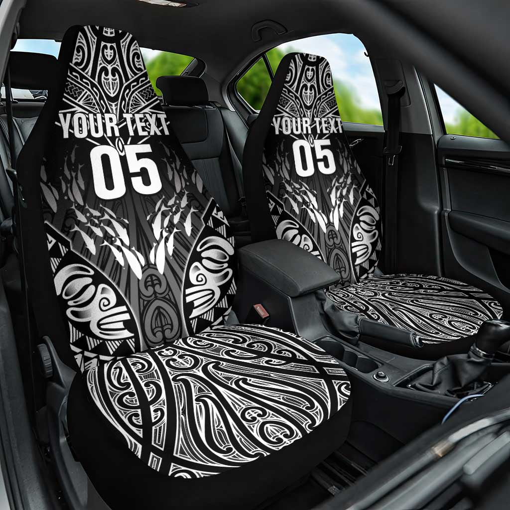 Custom New Zealand Fishing Car Seat Cover Aotearoa Maori Koru - Polynesian Pride