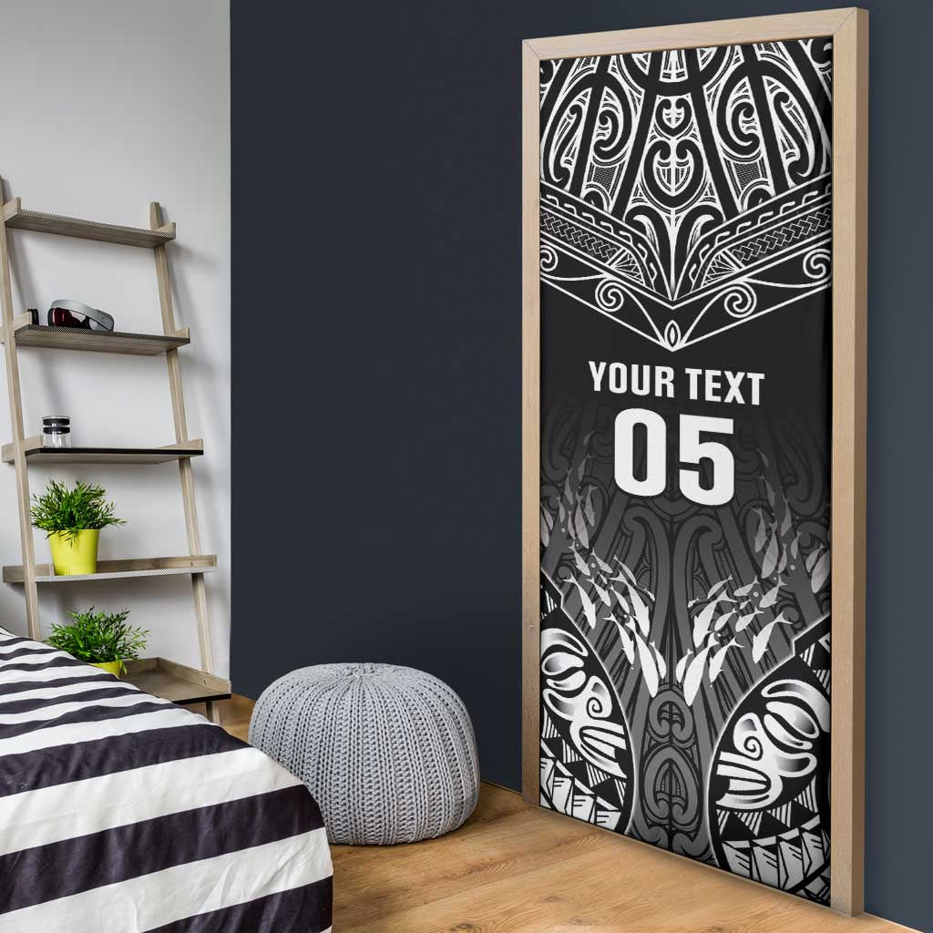 Custom New Zealand Fishing Door Cover - Aotearoa Maori Koru LT05 - Polynesian Pride