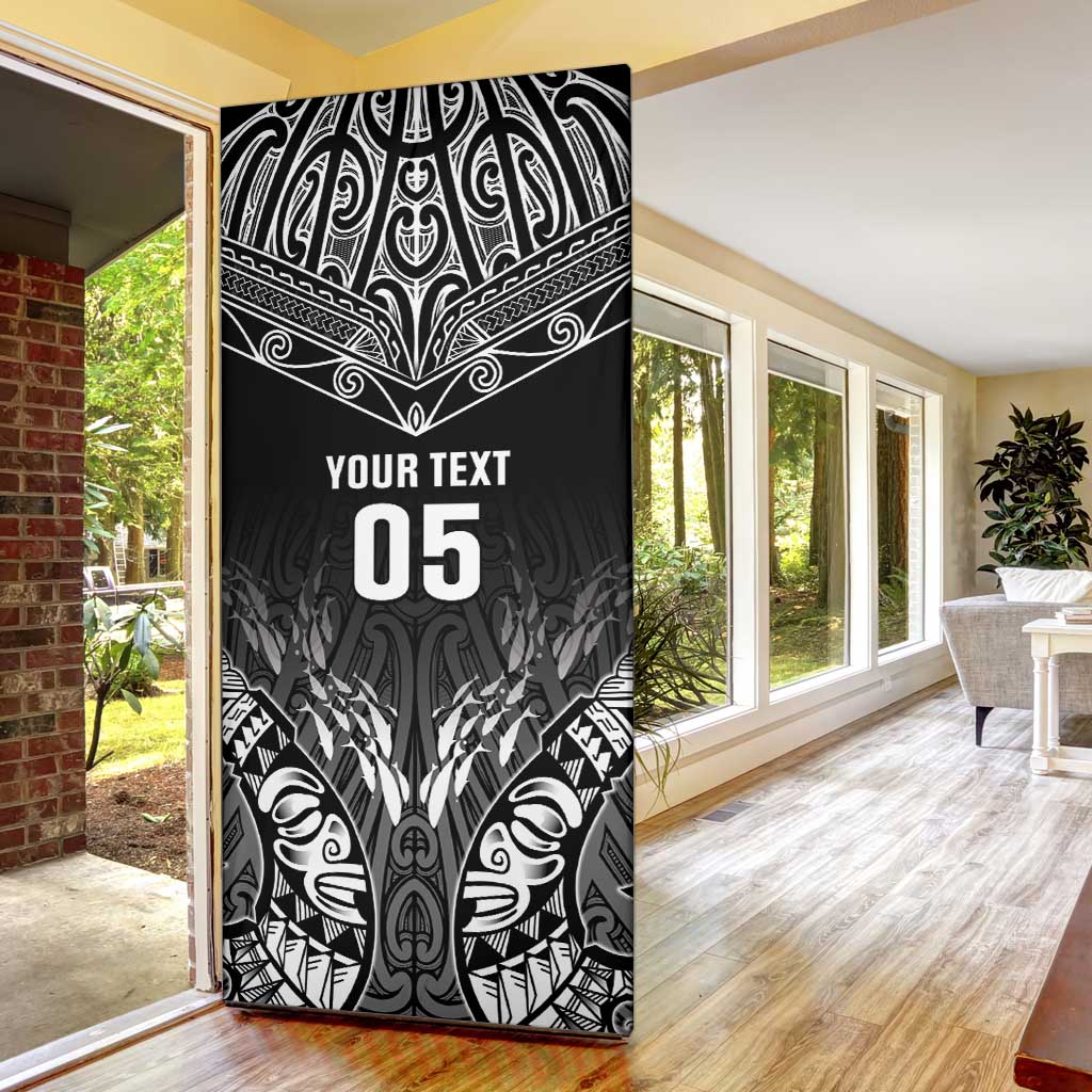 Custom New Zealand Fishing Door Cover - Aotearoa Maori Koru LT05 - Polynesian Pride
