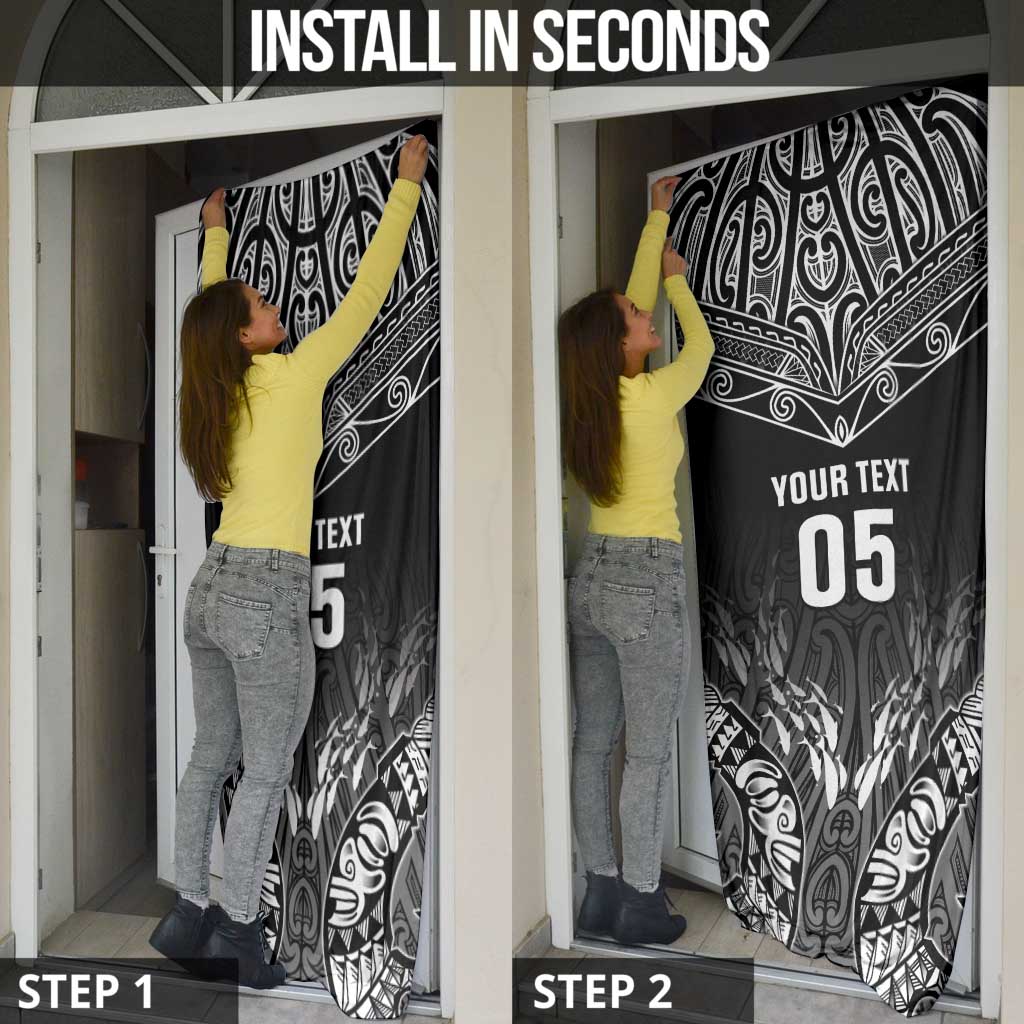 Custom New Zealand Fishing Door Cover - Aotearoa Maori Koru LT05 - Polynesian Pride