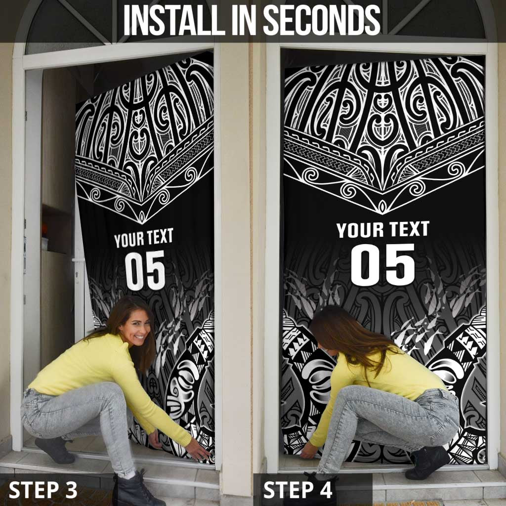 Custom New Zealand Fishing Door Cover - Aotearoa Maori Koru LT05 - Polynesian Pride