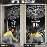 Custom New Zealand Fishing Door Cover - Aotearoa Maori Koru LT05 - Polynesian Pride