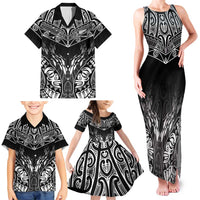 Custom New Zealand Fishing Family Matching Tank Maxi Dress and Hawaiian Shirt Aotearoa Maori Koru LT05 - Polynesian Pride