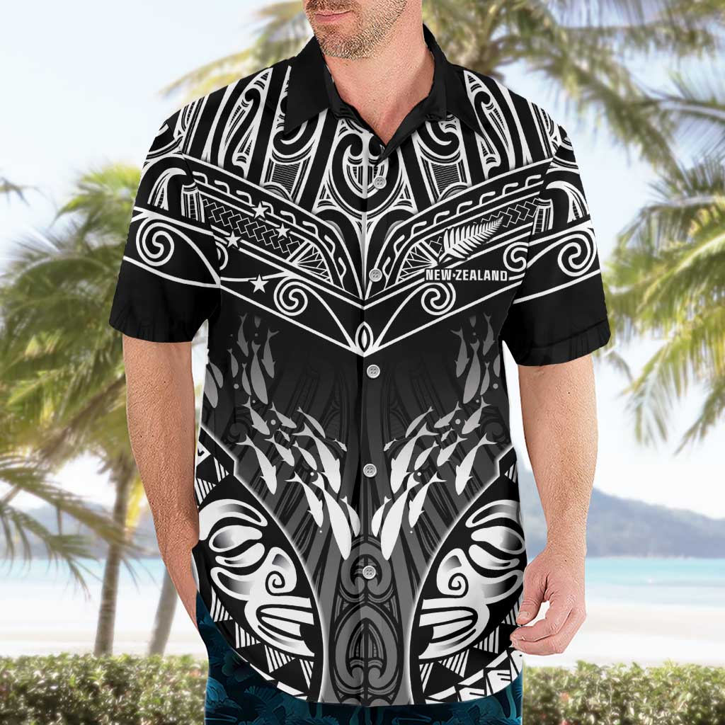 Custom New Zealand Fishing Hawaiian Shirt Aotearoa Maori Koru LT05 - Polynesian Pride