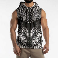 Custom New Zealand Fishing Sleeveless Zip Hoodie Aotearoa Maori Koru LT05 - Polynesian Pride