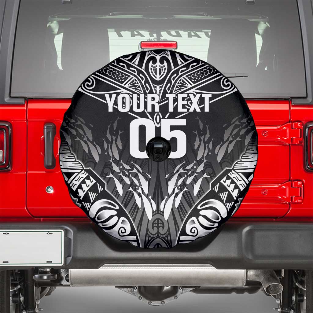Custom New Zealand Fishing Spare Tire Cover Aotearoa Maori Koru LT05 - Polynesian Pride