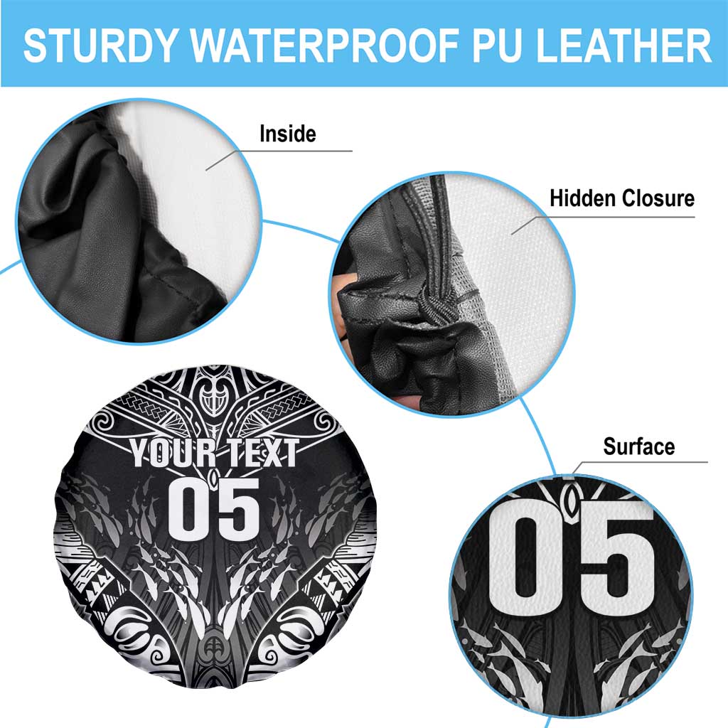 Custom New Zealand Fishing Spare Tire Cover Aotearoa Maori Koru LT05 - Polynesian Pride