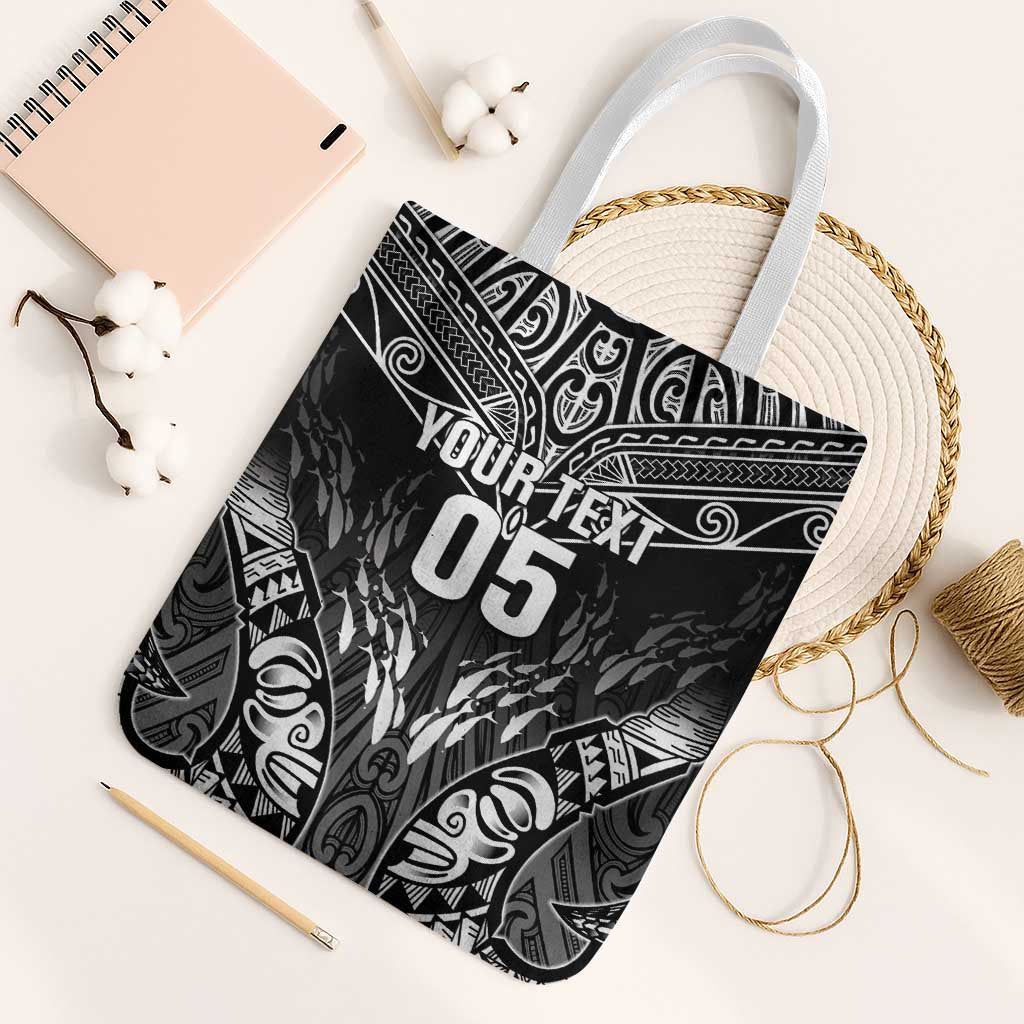 Custom New Zealand Fishing Tote Bag Aotearoa Maori Koru - Polynesian Pride