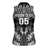 Custom New Zealand Fishing Women Sleeveless Polo Shirt Aotearoa Maori Koru - Polynesian Pride