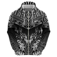 Custom New Zealand Fishing Zip Hoodie Aotearoa Maori Koru LT05 - Polynesian Pride
