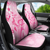 Memorial Pink Breast Cancer Awareness Car Seat Cover Plumeria Floral Tribal Pattern LT05 - Polynesian Pride