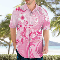 Personalised Memorial Pink Breast Cancer Awareness Hawaiian Shirt Plumeria Floral Tribal Pattern LT05 - Polynesian Pride