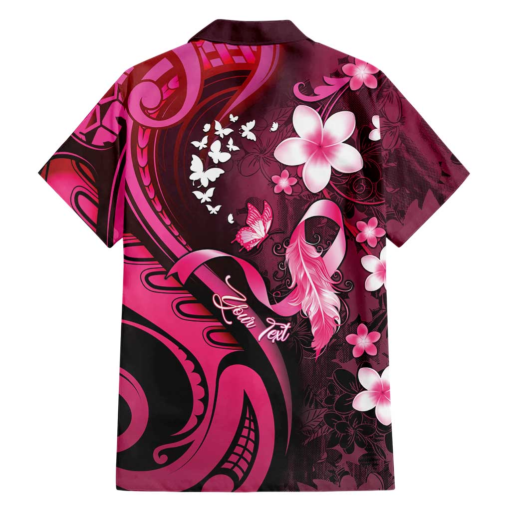 Personalised Memorial Breast Cancer Awareness Family Matching Summer Maxi Dress and Hawaiian Shirt Plumeria Floral Tribal Pattern LT05 - Polynesian Pride