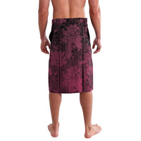 Personalised Memorial Breast Cancer Awareness Lavalava Plumeria Floral Tribal Pattern - Polynesian Pride