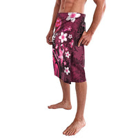 Personalised Memorial Breast Cancer Awareness Lavalava Plumeria Floral Tribal Pattern - Polynesian Pride
