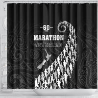 New Zealand Marathon Shower Curtain Maori Style LT05 - Polynesian Pride
