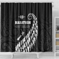 New Zealand Marathon Shower Curtain Maori Style LT05 - Polynesian Pride