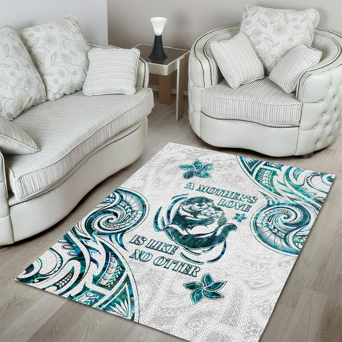 New Zealand Aotearoa Hari Ra Mama Area Rug A Mother's Love Is Like No Otter LT05 - Polynesian Pride