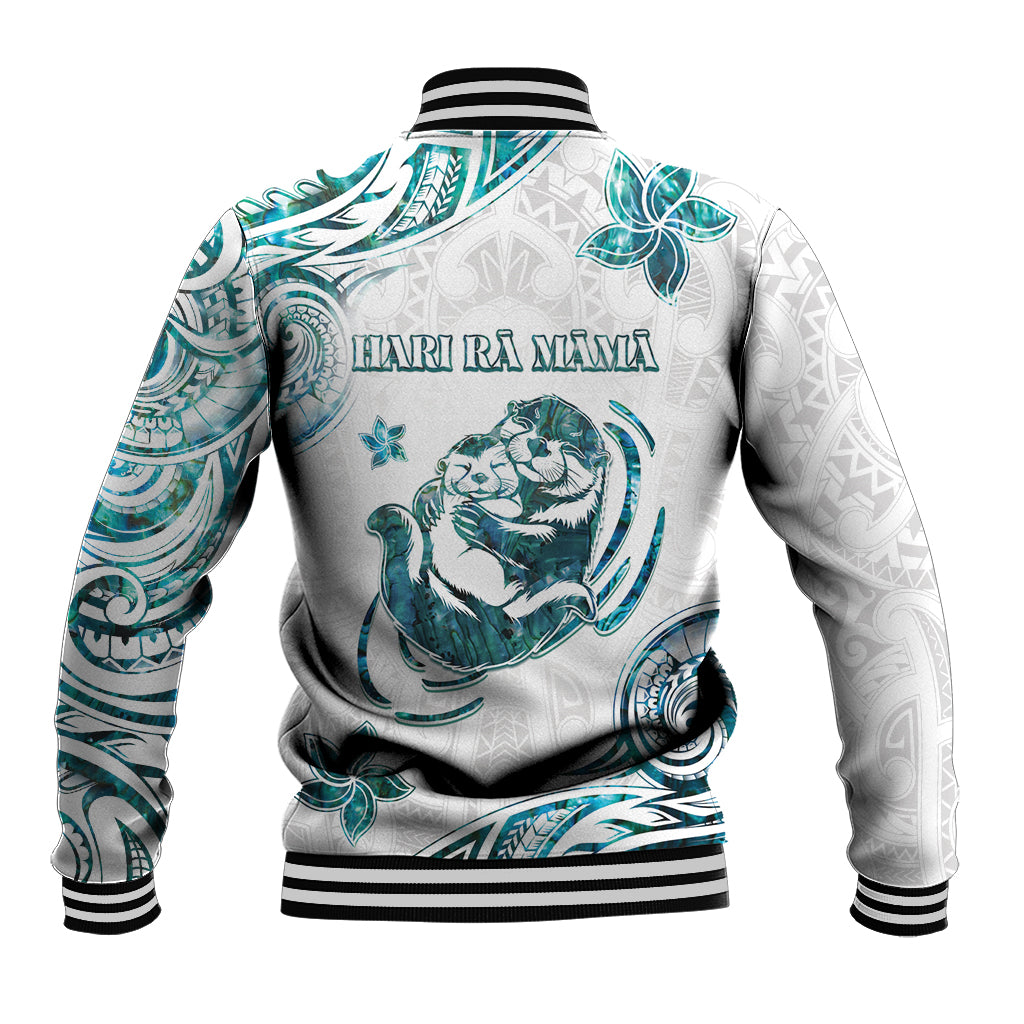New Zealand Aotearoa Hari Ra Mama Baseball Jacket A Mother's Love Is Like No Otter