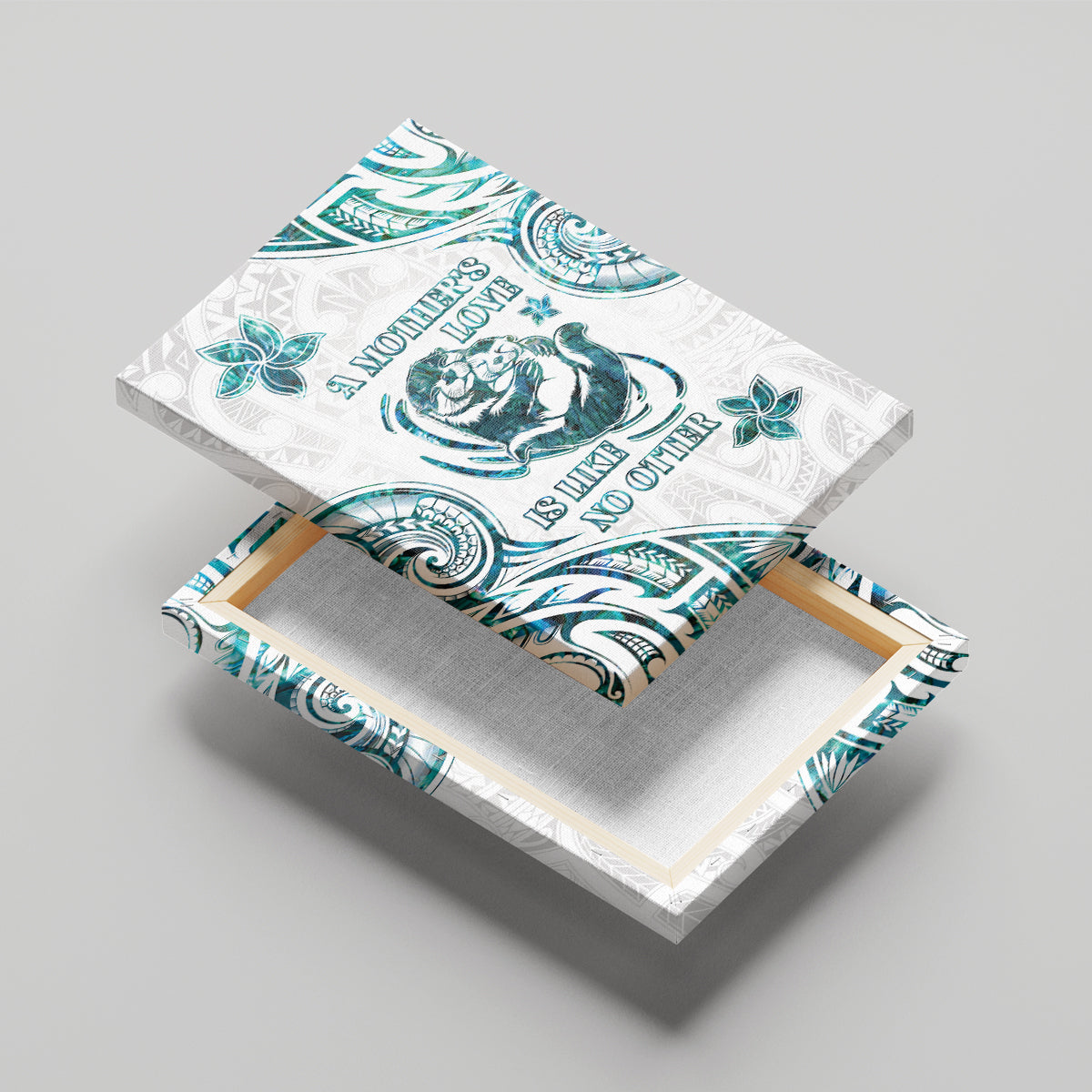 New Zealand Aotearoa Hari Ra Mama Canvas Wall Art A Mother's Love Is Like No Otter LT05 - Polynesian Pride