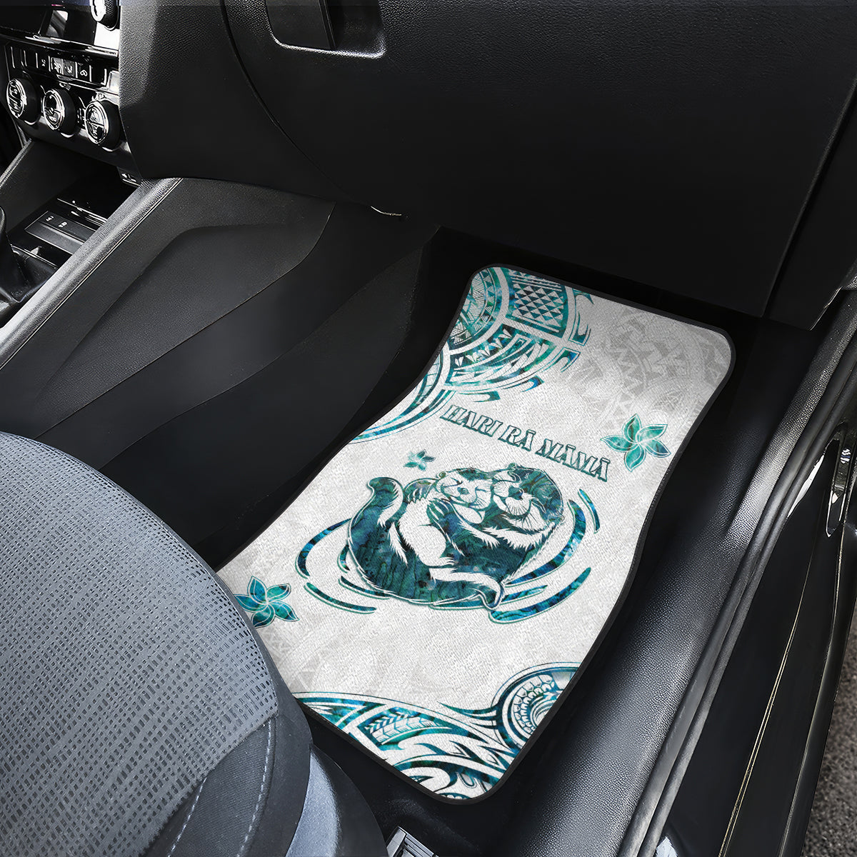 New Zealand Aotearoa Hari Ra Mama Car Mats A Mother's Love Is Like No Otter LT05 - Polynesian Pride
