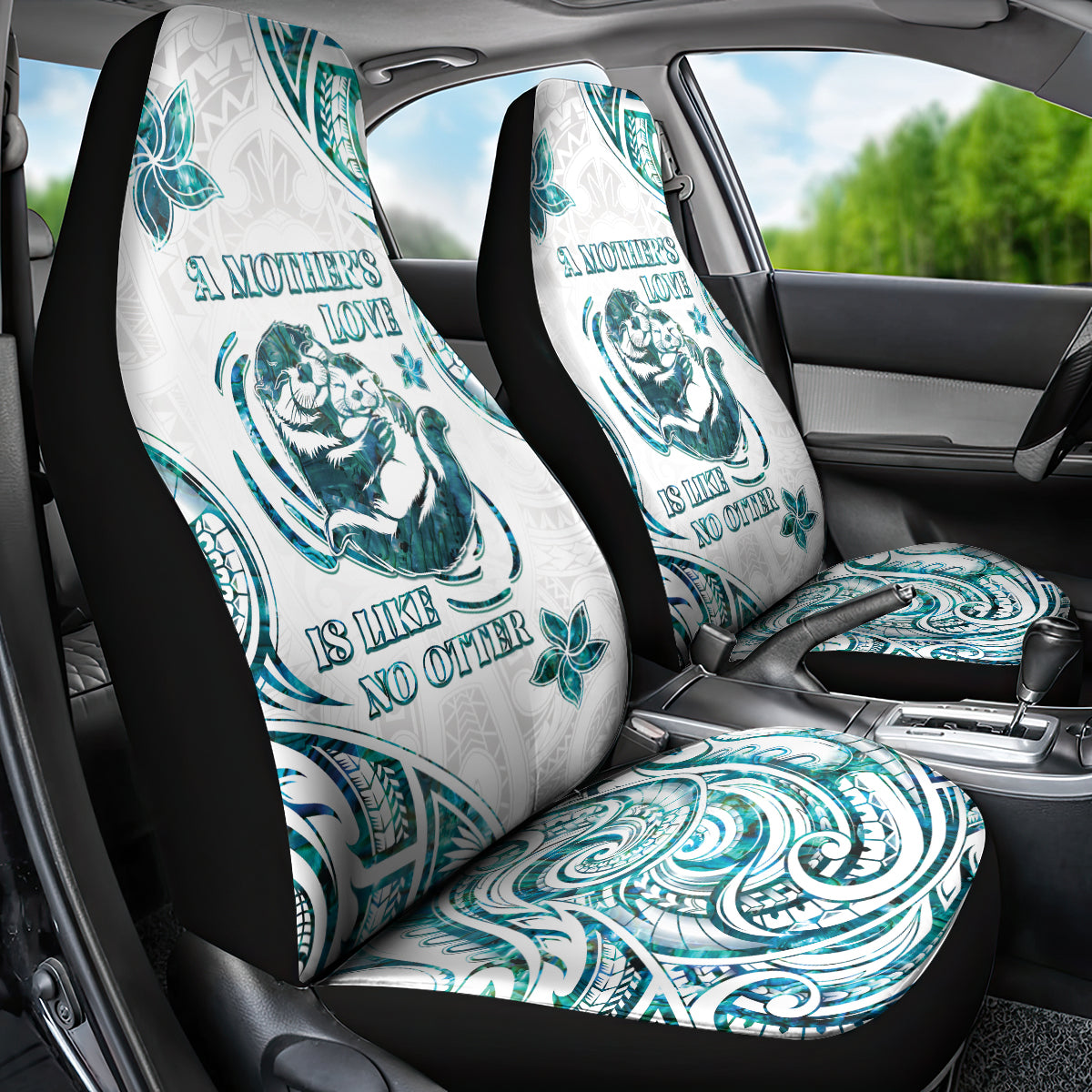 New Zealand Aotearoa Hari Ra Mama Car Seat Cover A Mother's Love Is Like No Otter LT05 - Polynesian Pride