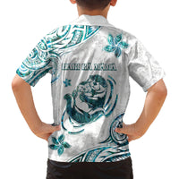 New Zealand Aotearoa Hari Ra Mama Family Matching Long Sleeve Bodycon Dress and Hawaiian Shirt A Mother's Love Is Like No Otter LT05 - Polynesian Pride