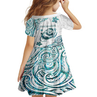 New Zealand Aotearoa Hari Ra Mama Family Matching Short Sleeve Bodycon Dress and Hawaiian Shirt A Mother's Love Is Like No Otter LT05 - Polynesian Pride