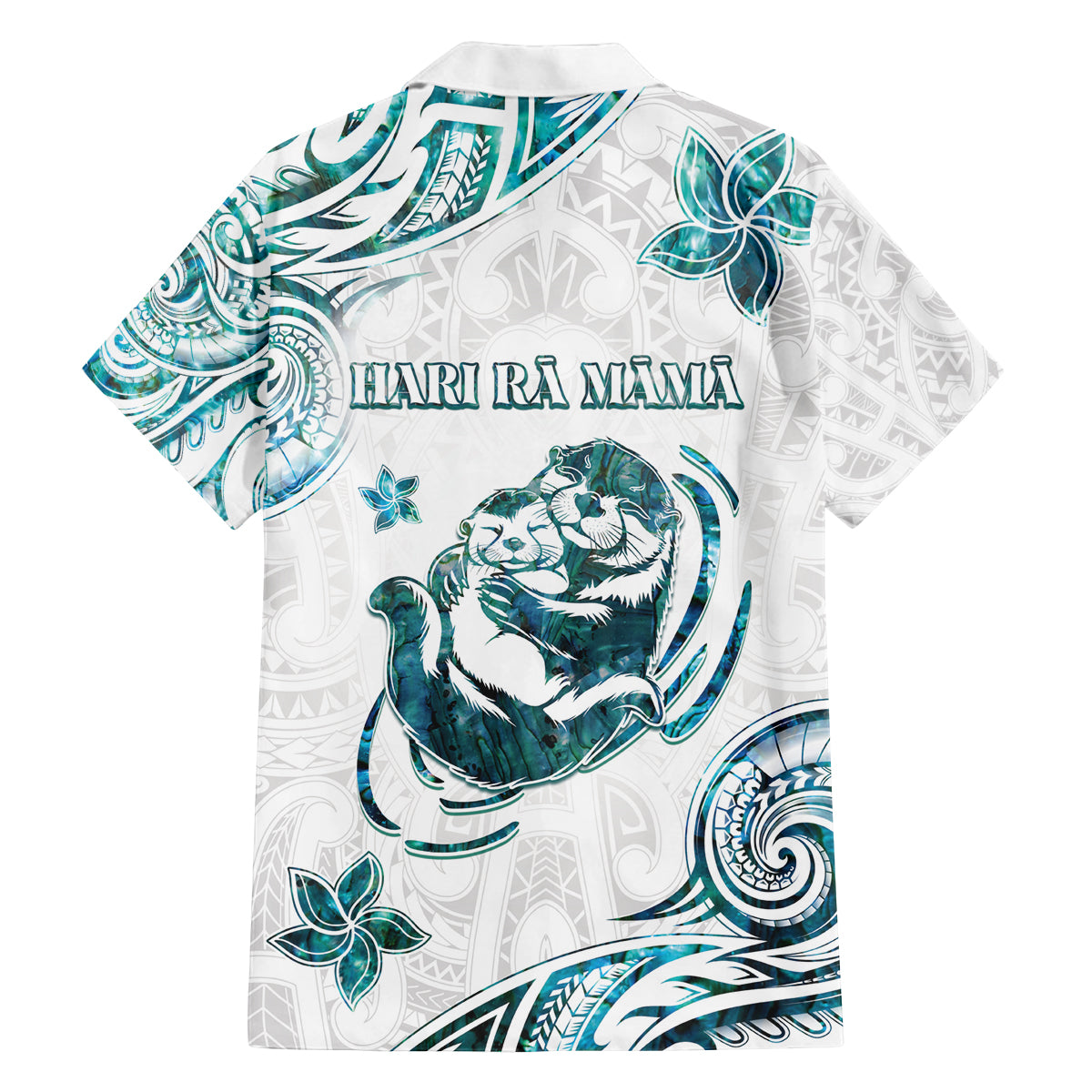 New Zealand Aotearoa Hari Ra Mama Family Matching Tank Maxi Dress and Hawaiian Shirt A Mother's Love Is Like No Otter LT05 - Polynesian Pride