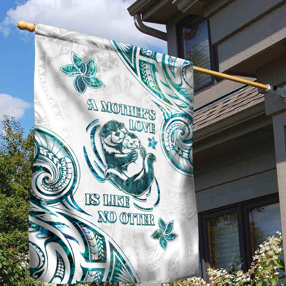 New Zealand Aotearoa Hari Ra Mama Garden Flag A Mother's Love Is Like No Otter LT05 - Polynesian Pride