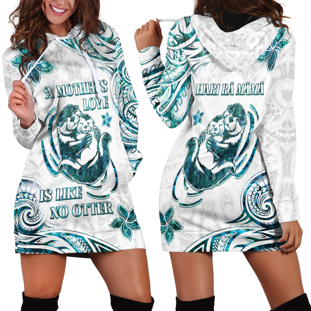 New Zealand Aotearoa Hari Ra Mama Hoodie Dress A Mother's Love Is Like No Otter LT05 - Polynesian Pride