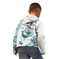 New Zealand Aotearoa Hari Ra Mama Kid Hoodie A Mother's Love Is Like No Otter LT05 - Polynesian Pride